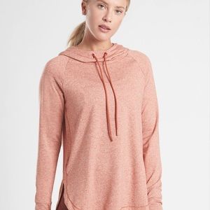 Athleta Uptempo Hoodie Petite Medium in Peach NWT